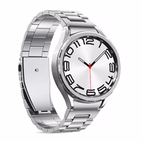 Puro METAL Stainless Steel Strap jaoks Samsung Galaxy Watch 4 / 4 Classic / 5 / 5 Pro / 6 / 6 Classic - hõbedane