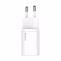 Laadija Baseus Super Si 20W USB-C valge CCSUP-B02