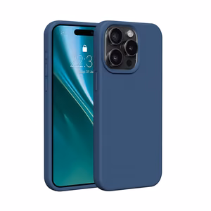 Etteri Silicone чехол iPhone 15 Pro Max 6,7" темно-синий