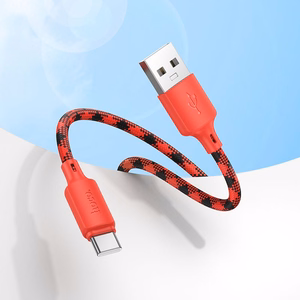 Kaabel USB A to USB C Hoco 3A 1 m X116 gradient punane