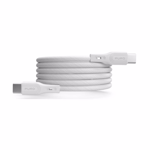 Puro Magnetic USB-C - USB-C 60W USB 3.2 (20 Gbps) 1m Magnetic Kaabel - valge