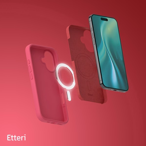 Etteri Silikoonist Mag ümbris iPhone 16 Plus 6,7" vaarikas