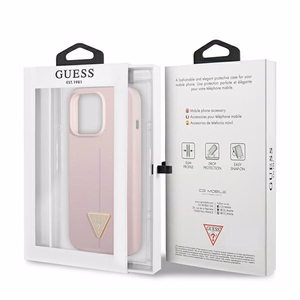 Guess GUHCP13XSLTGU iPhone 13 Pro Max 6.7" фиолетовый/фиолетовый жёсткий чехол Silicone Triangle