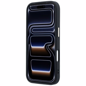 GUESS GUE005481 (PU FW Resin Logo) kaitseümbris seadmele iPhone 18 Pro / 17 Pro, värv: must