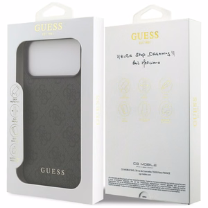 Guess Чехол для iPhone 17 Pro Max GUHCP17XG4GFGR (PU 4G Classic) коричневый