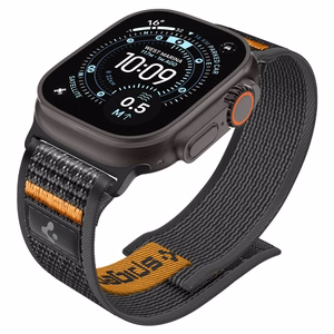 Spigen Athlex Air 2 rihm Apple Watch 8 / 9 / 10 / 11 / SE / Ultra (44 / 45 / 46 / 49 mm) must / oranž
