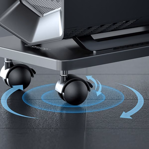 Orico CPB6 Computer Stand with Wheels - Black