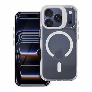 LENS MAG COVER Ümbris ühilduv koos MagSafe jaoks IPHONE 15 PRO MAX valge