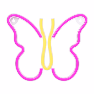 Neon LED Light BUTTERFLY roosa NNE03 Neolia