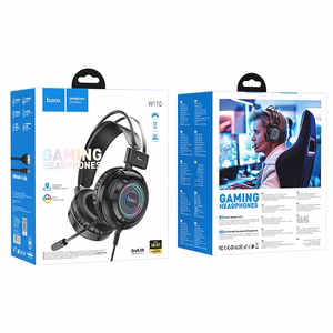 HOCO wire kõrvaklapid USB A + Jack 3,5 mm with microphone gaming W110 2 m must