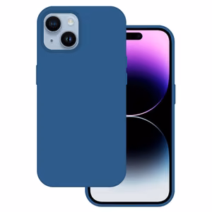 Tel Protect Silicone Premium jaoks Iphone 15 Plus tumesinine