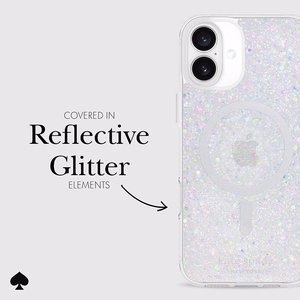 Kate Spade New York Protective MagSafe - Case for iPhone 16 Plus (Chunky Glitter)