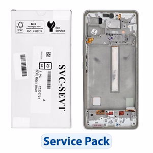 ServicePack LCD Display SAMSUNG A53 5G A536B GH82-28024B valge