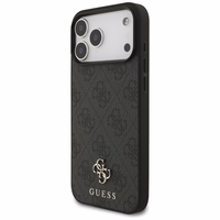 Guess 4G Small Classic Logo MagSafe ümbris jaoks iPhone 17 Pro Max - must
