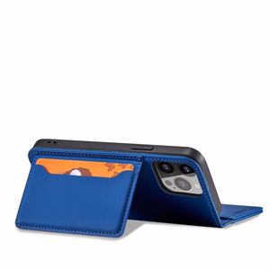 Magnet Card Case для iPhone 13 Pro Max чехол-кошелёк с держателем для карт синий