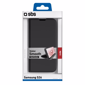 SBS Rahakott Smooth Ümbris for Samsung Galaxy S26 with Klapiga - must