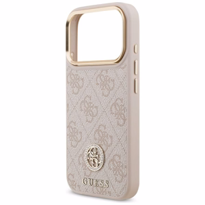 Guess 4G Strass Logo MagSafe Ümbris jaoks iPhone 17 Pro - Roosa