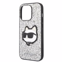 Karl Lagerfeld KLHCP14XG2CPS iPhone 14 Pro Max 6.7" hõbedane/hõbedane hardcase Glitter Choupette Patch
