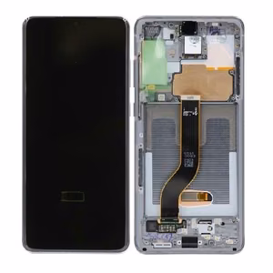 Samsung G985F/G986F S20 Plus LCD-ekraan puutetundliku ekraani ja raamiga, värv Cosmic Grey, originaal (teeninduskomplekt)
