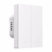 SONOFF M5-2C-80W WiFi Matter nutikas seina lüliti (2-channel, jaoks raam)