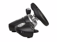 NanoRS RS700 Gaming Controller must, hõbedane USB Steering wheel Analogue / Digital Android, PC, PlayStation 4, Playstation 3, Xbox One.