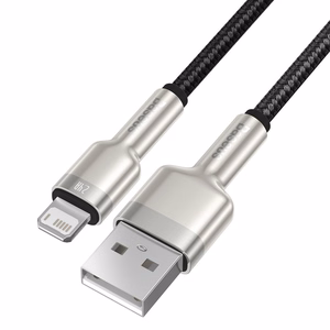 USB cable jaoks Lightning Baseus Cafule, 2.4A, 1m (must)