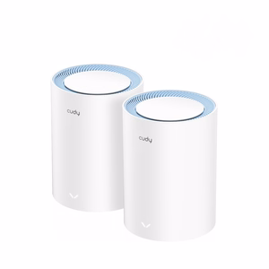Cudy M1200 kahe seadmega kaheribaline Mesh-Wi-Fi süsteem (2,4/5 GHz), Wi-Fi 5 (802.11ac), valge, 1 siseantenn