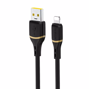 Dudao L25L 30W USB-A - Lightning Kaabel with Soft Silikoon Braid Lightning 1m - must