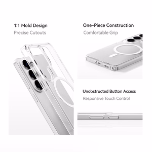 Rock Crystal läbipaistev Series Magnetic Ümbris for Samsung Galaxy S26 Ultra läbipaistev