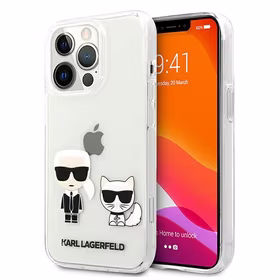 Karl Lagerfeld Karl & Choupette Ümbris jaoks iPhone 13 Pro Max 6.7" - läbipaistev