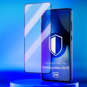 Karastatud klaas 3mk HardGlass Max Lite must jaoks Samsung Galaxy S24 FE
