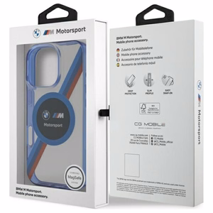 BMW BMHMP16X23HTPUT iPhone 16 Pro Max 6.9" läbipaistev hardcase Motosport IML Circle MagSafe
