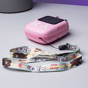 Mini termoprinter lastele kaamera ja videokaameraga - roosa