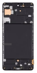LCD ekraan Samsung A715 A71 2020 puuteekraani ja raamiga must OLED (tegelik suurus)