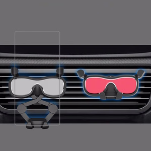 Gravity smartphone car holder for air vent with air freshener black (YC06)