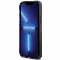 Guess Ring Stand Script Glitter MagSafe ümbris jaoks iPhone 12/12 Pro - must