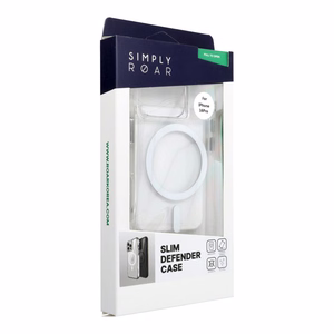 ROAR case SLIM DEFENDER compatible koos MagSafe jaoks IPHONE 16 Pro läbipaistev