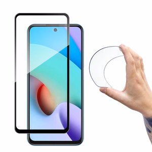 Wozinsky Full Cover Flexi Nano Glass filmi karastatud klaasist raamiga Xiaomi Redmi 10 must