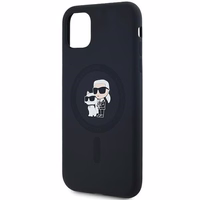 Karl Lagerfeld Silicone Karl&Choupette MagSafe ümbris jaoks iPhone 11 / Xr - must