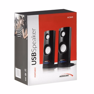 Audiocore AC860 kõlar 2-suunaline 4 W must juhtmega