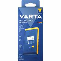 VARTA battery tester with digital display (AA, AAA, Type C, Type D, 9V, button) 893101111 sinine