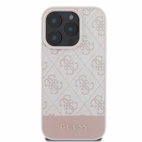 Guess 4G Bottom Stripe Ümbris jaoks iPhone 16 Pro Max - Roosa