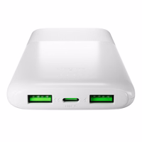 Powerbank Puro DAILY 10 PLUS 10000mAh 2x USBA / 1x USB-C 22.5W - valge
