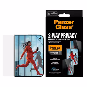 Läbipaistev klaasist ekraanikaitse PanzerGlass Privacy privaatsuskaitse ja EasyAligneriga Apple iPhone Duole