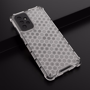 Honeycomb Case kaitsekate TPU kaitserauaga Samsung Galaxy A72 4G läbipaistev