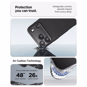 Spigen Liquid Air ümbris mudelile iPhone 18 Pro Max / 17 Pro Max – värv: mattmust