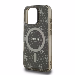 Guess IML 4G Background MagSafe iPhone 16 Pro Ümbris - Brown