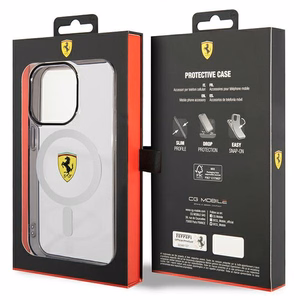 Ferrari FEHMP14LURKT iPhone 14 Pro 6.1" läbipaistev/läbipaistev hardcase Outline Magsafe