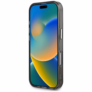 Guess IML Metal Mountain Logo MagSafe iPhone 16 Pro Ümbris - must