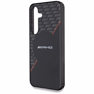 AMG Double Layer Rhombs MagSafe Ümbris jaoks Samsung Galaxy S25 - must/punane